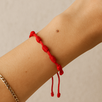 Pulsera Roja de 7 Nudos