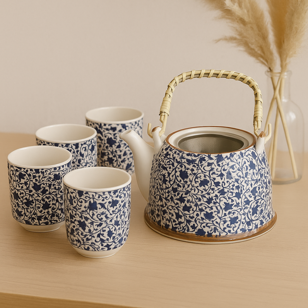 Conjunto de Tetera Azul