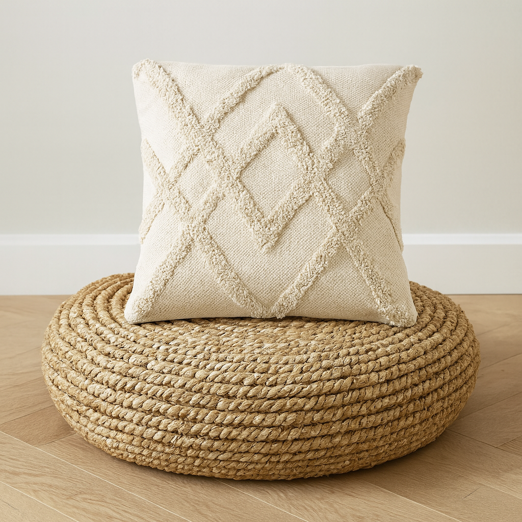 Funda de Cojín Clásico - Crema - 45x45cm