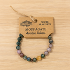 Pulsera Energía Ágata de Musgo - Prosperidad