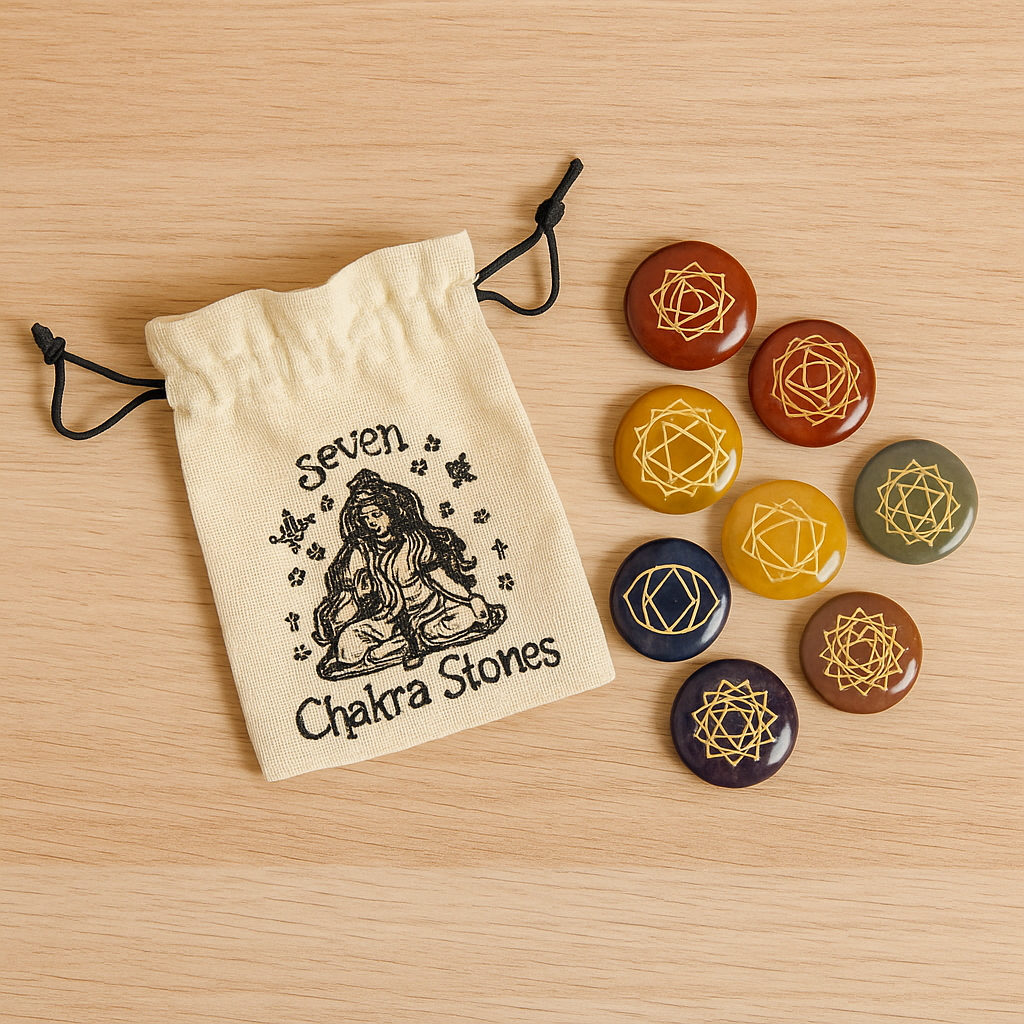 Set de Piedras para Chakras con Bolsa