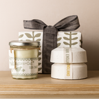 Caja Regalo con Vela “Luna de Terciopelo” y Bombas de Baño Viñedo & Cítricos Frescos