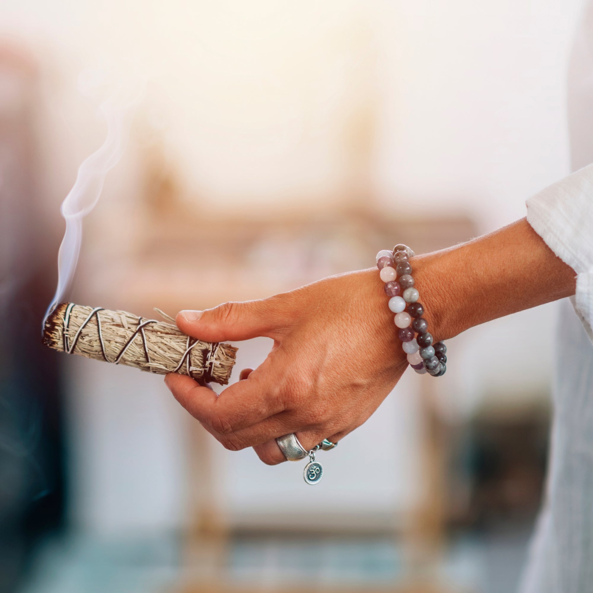 Atado de Hierba - Salvia Blanca y Romero 10cm