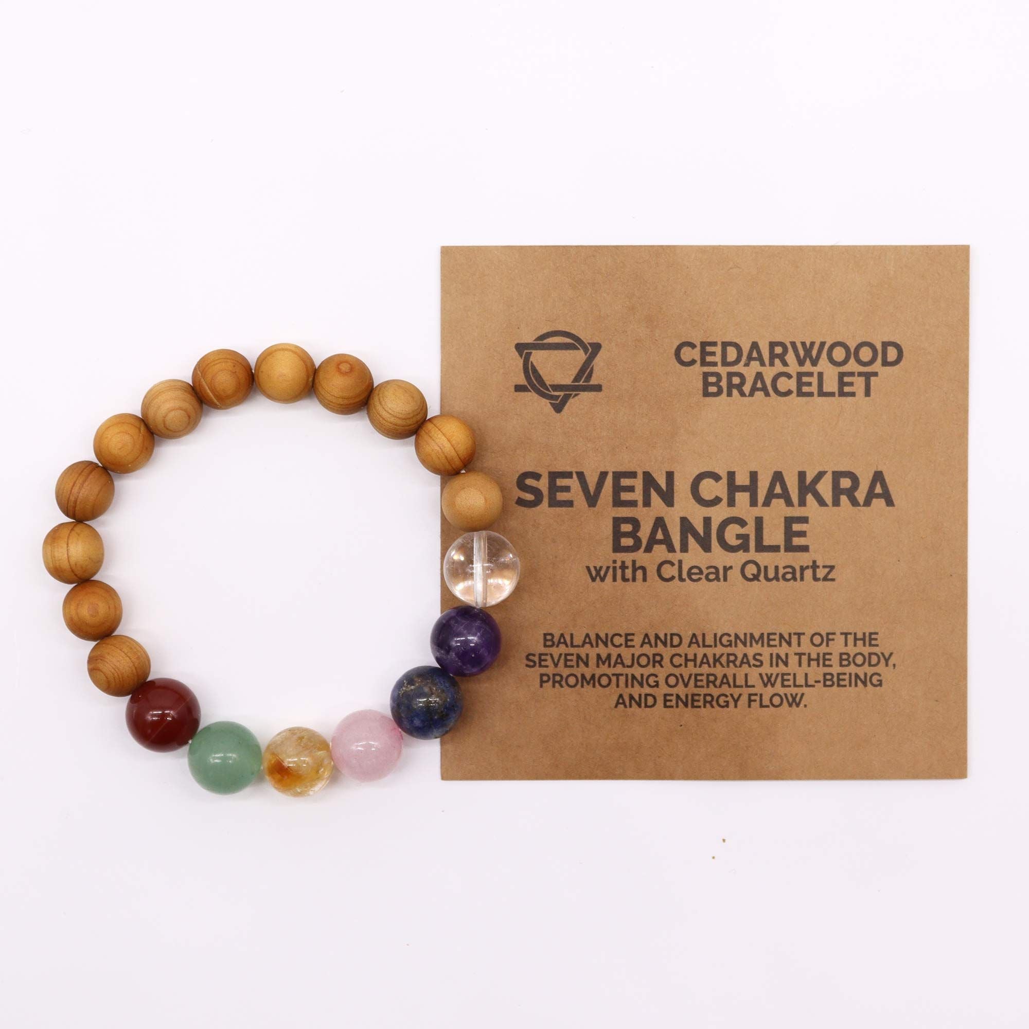 Pulsera de Cedro 7 chakras