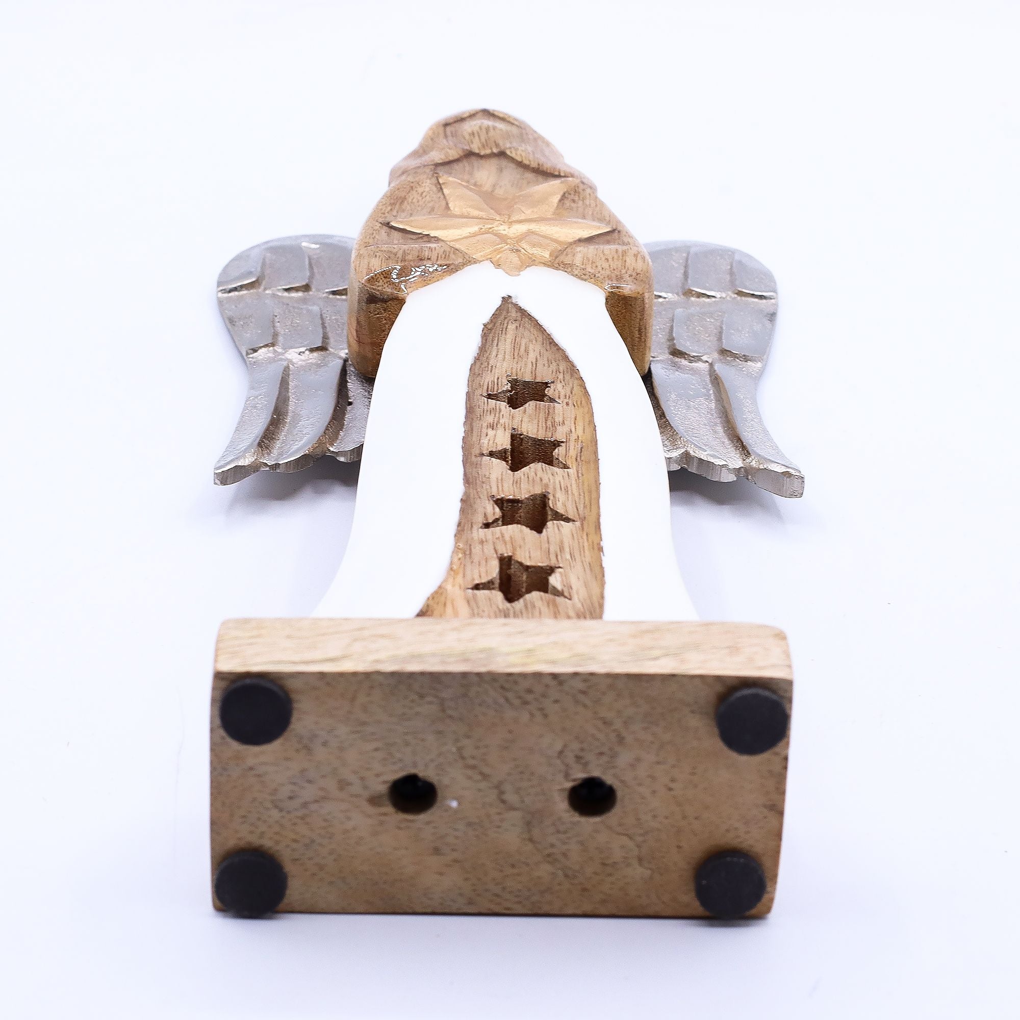 Ángel con Gran Estrella en Madera de Mango